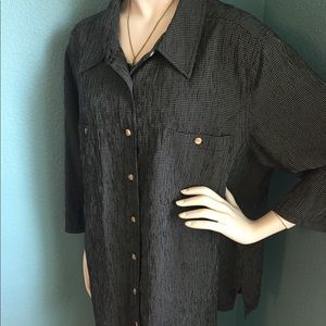 ✨Jaclyn Smith✨button-up Blouse